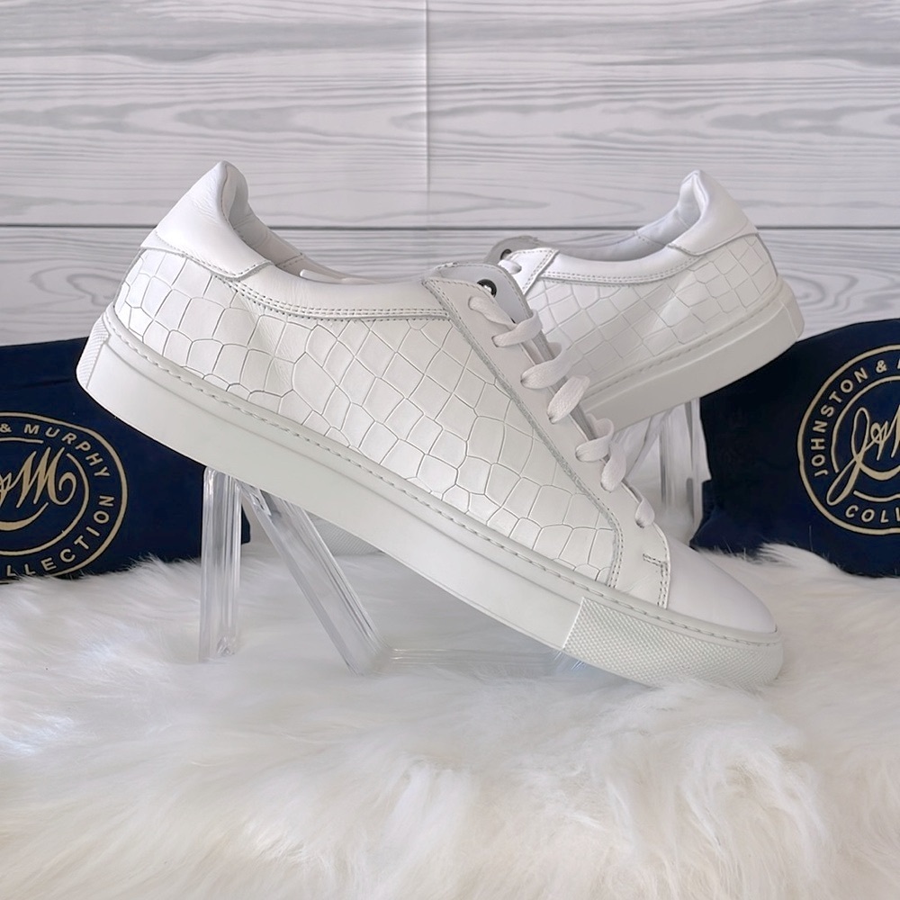 Johnston‎ & Murphy “Jake” Croc Embossed Sneakers